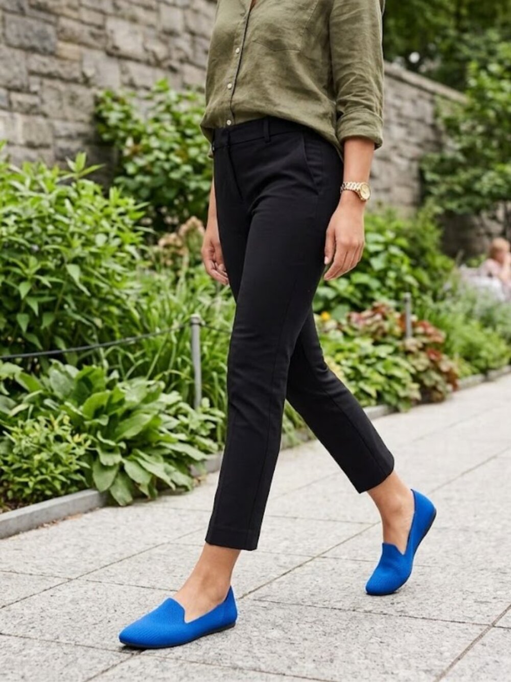 New Rothy's The Almond Toe Loafer in Azure Blue Sz 6.5